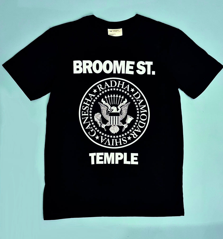 Ramones Black Tee with White Ink