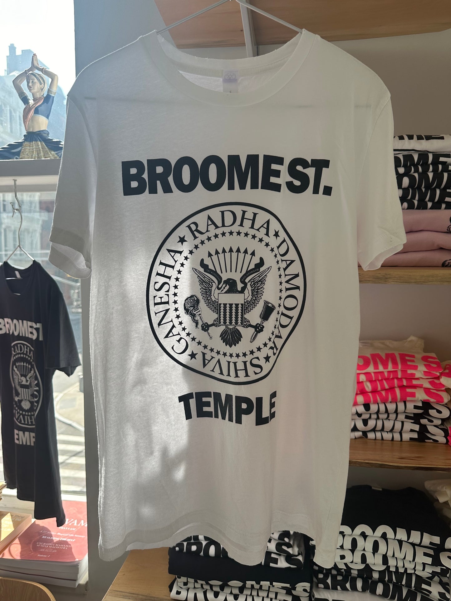 Ramones White Tee with Black Ink