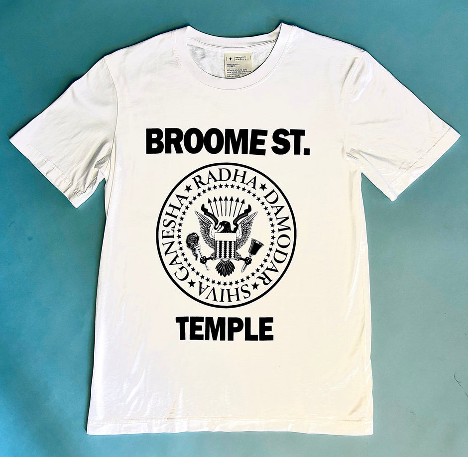 Ramones White Tee with Black Ink