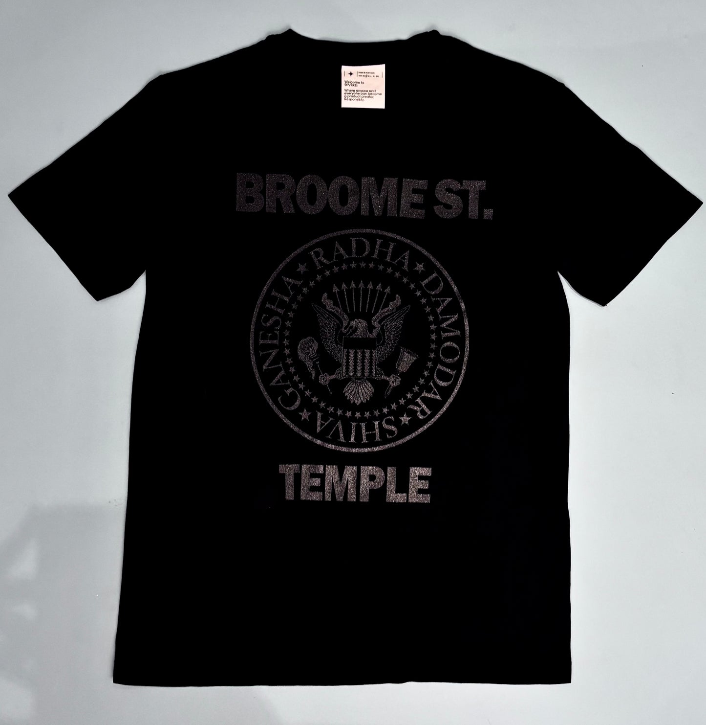 Ramones Black Tee with Black Ink