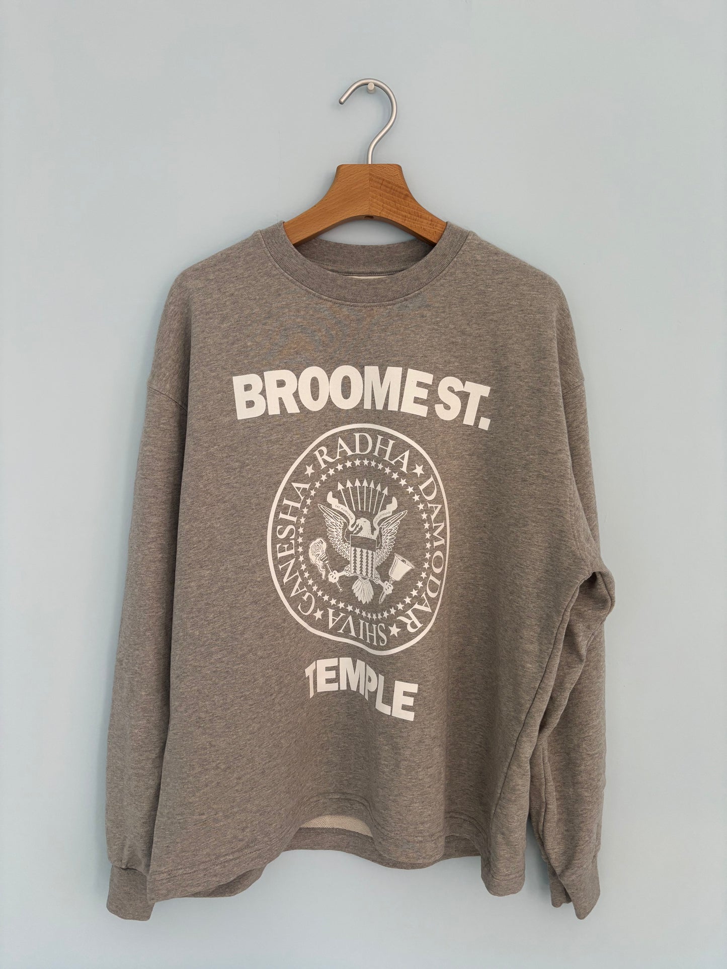 Ramones Grey Crewneck with White Ink