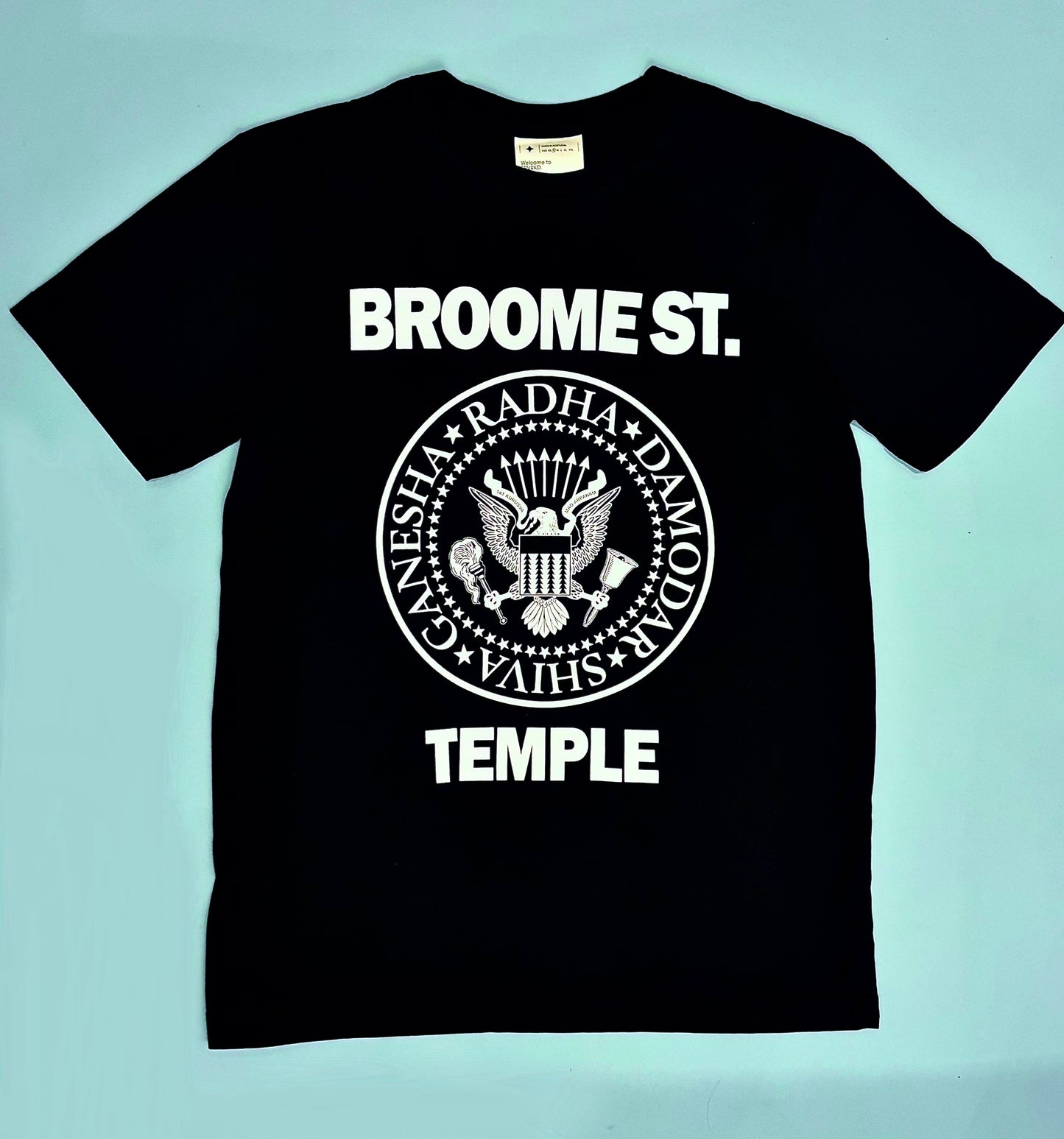 Ramones Black Tee with White Ink