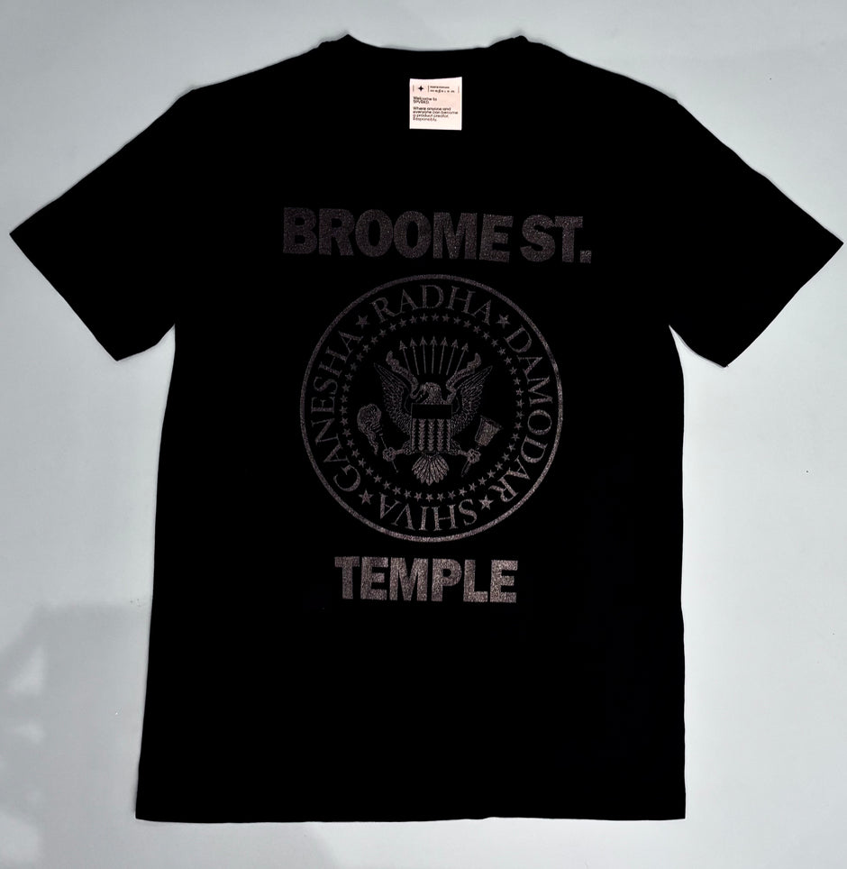 Ramones Black Tee with Black Ink