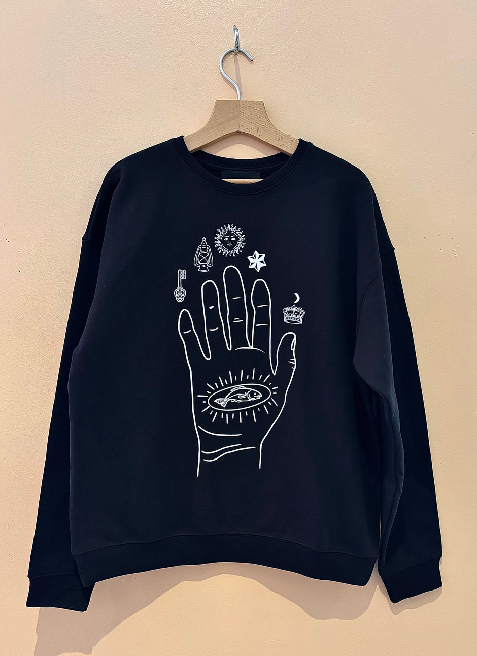 The Philiosopher's Hand Crewneck- BSY X R. Swiader