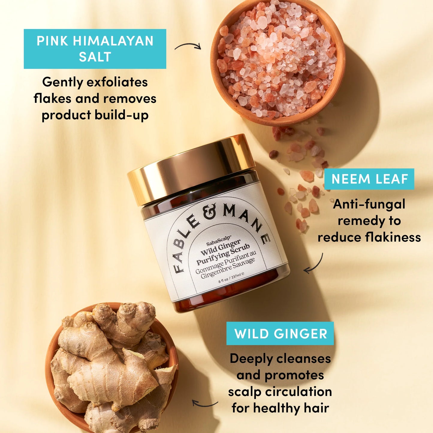 Fable & Mane purifying scalp scrub